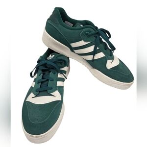 Adidas Rivalry Low Top  Suede Shoes   Collegiate Green Athletic Sneakers Size 12